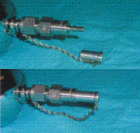 Figure 2.1.4 Minican inlet with end cap removed and in place.