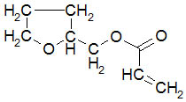 structural formula for Tetrahydrofurfuryl Acrylate