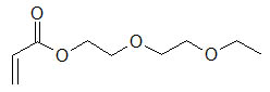 structural formula for Di(ethyleneglycol) ethyl ether acrylate