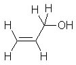 structural formula for Allyl Alcohol