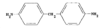 Structural formula of 4,4'-methylenedianiline