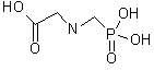 Chemical structure of GLYPHOSATE