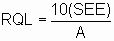 Equation for 10(SDBR)